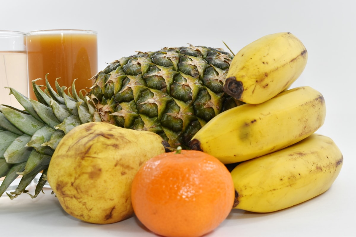 新鮮です, フルーツ, 食材, banana, 食品, 健康, 熱帯, 栄養, 食材, ビタミン