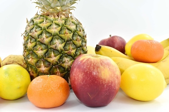 jabłka, jedzenie, owoce, cytryna, mandaryński, organiczne, gruszka, ananas, jabłko, produkcji