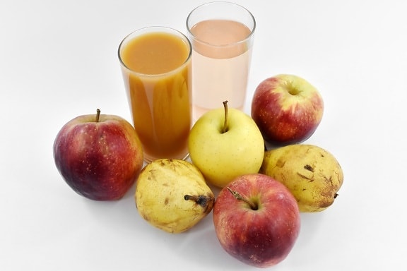 pommes, diététiques, cocktail de fruits, jus de fruits, PEAR, fruits, frais, vitamine, pomme, en bonne santé