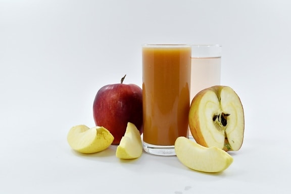 jabuke, voćni sok, sok, kriške, sirup, hrana, jabuka, voće, mrtva priroda, zdravlje