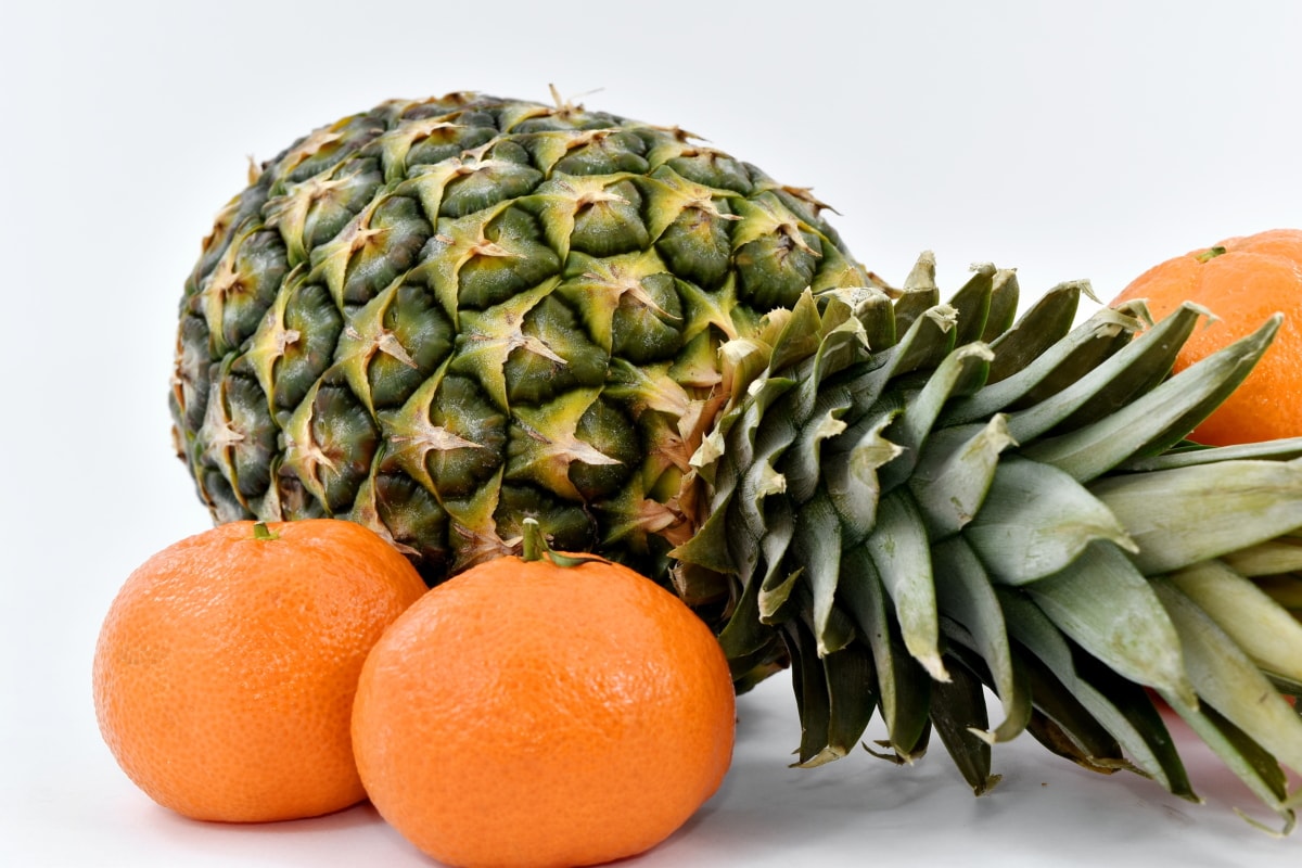 สมุนไพร, แมนดาริน, สับปะรด, เขตร้อน, ส้ม, ผลไม้, ผลิต, สีส้ม, วิตามิน, มีสุขภาพดี