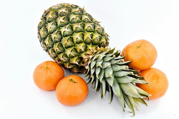 Mandarin, ananas, tropique, Végétalien, alimentaire, mandarine, fruits, vitamine, agrumes, produire