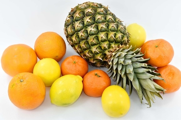 柑橘類, 新鮮です, マンダリン, オレンジ, 有機, パイナップル, 食材, フルーツ, レモン, ビタミン