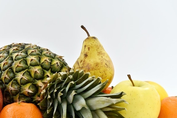 pear, fruit, pineapple, food, produce, fresh, apple, still life, nature, health