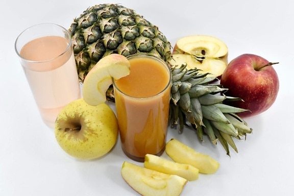 ποτών, κοκτέιλ, εξωτικά, σύριγγα, βιταμίνες, διατροφή, φρούτα, μήλο, παράγει, τροφίμων