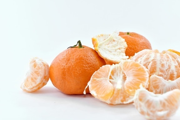 frais, Mandarin, zeste d’orange, tranches de, doux, en bonne santé, agrumes, fruits, Tropical, mandarine