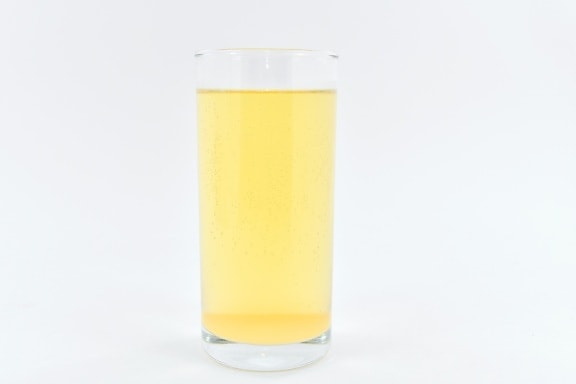 饮料, 果汁, 全, 玻璃, 液, 透明, 黄色, 酒精, 饮料, 汁