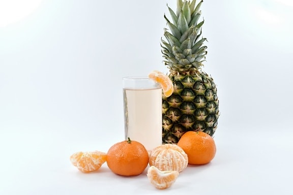 cocktail, drinkwater, Mandarijn, sinaasappelen, ananas, vitaminen, voedsel, vrucht, Oranje, citrus