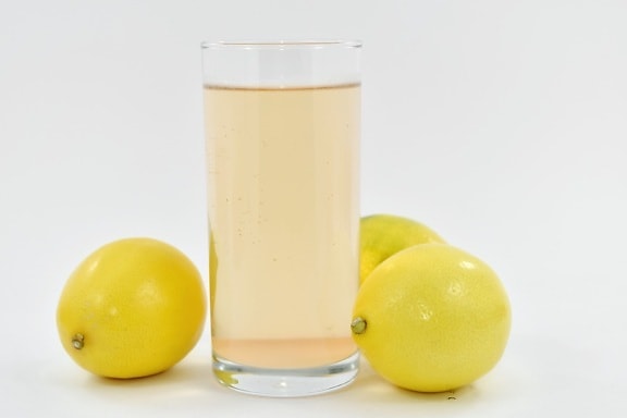 полный, стекло, Лимон, Лимонад, жидкость, органические, три, цитрусовые, оранжевый, фрукты