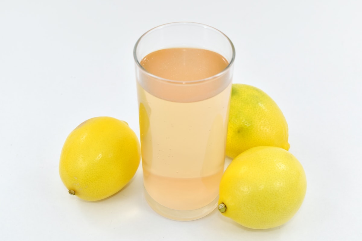 nápoj, sladká voda, citron, limonáda, organický, žlutá, ovoce, nápoj, citrusové, šťáva