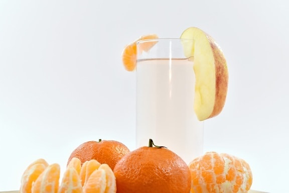 Jablko, nápoj, sladká voda, ovocná šťáva, mandarinka, oranžová, citrusové, mandarinka, tropický, šťáva
