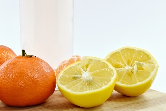 น้ำผลไม้, น้ำมะนาว, น้ำผลไม้, ผลไม้, สีส้ม, สด, มะนาว, ผลิต, มีสุขภาพดี, ส้ม