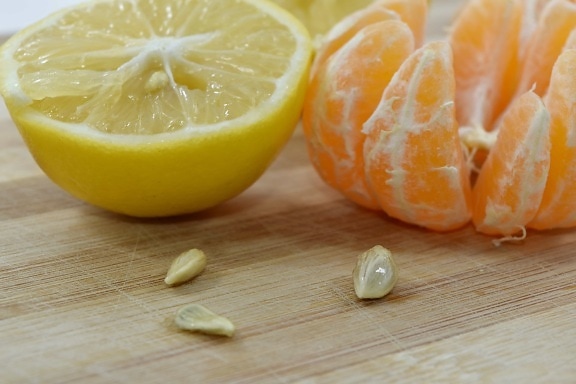 Zitrus, Zitrone, Mandarin, Samen, Orange, Obst, Essen, Vitamin, frisch, Saft