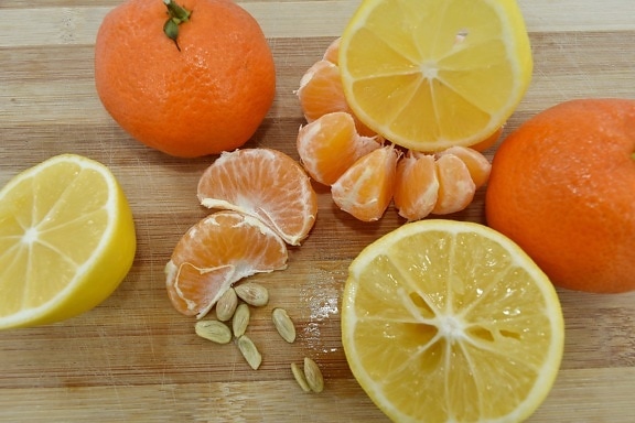 exotické, citrón, mandarínka, výživné, zdravie, vitamín, čerstvé, šťava, zdravé, ovocie