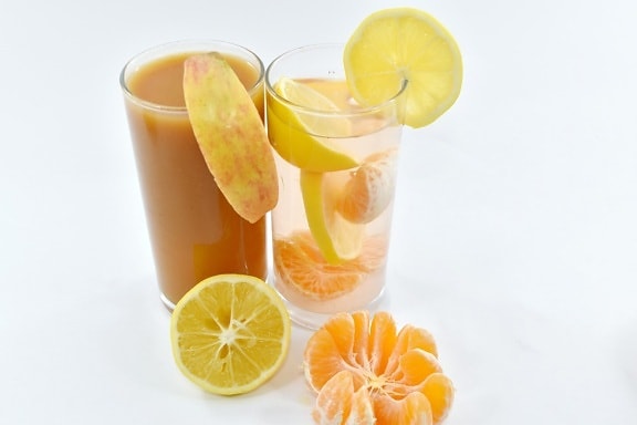 Citrus, exotiska, friskt vatten, fruktjuice, citron, lemonad, sirap, frukt, orange, tropisk