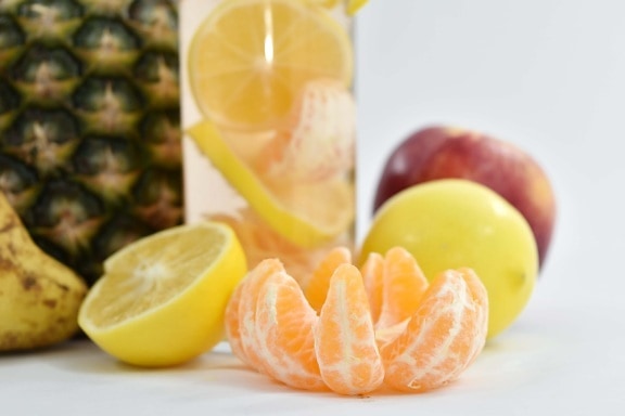 ital, limonádé, mandarin, vegán, friss, élelmiszer, citrusfélék, vitamin, trópusi, narancs