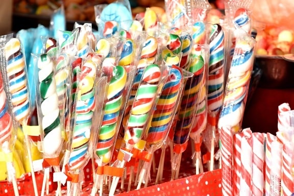 明亮, 棒糖, 糖, 店, 糖果, 糖果, 餐饮, 庆祝, 乐趣, 颜色