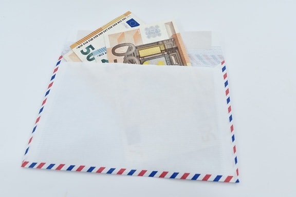 banconota, busta, Euro, Europeo, regalo, soldi di carta, Unione, carta, business, Inserisci