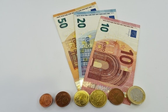 cent, coins, euro, europe, paper money, currency, cash, finance, business, bank