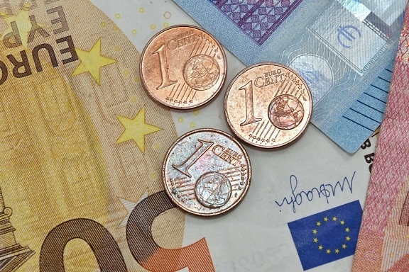 cent, eura, ulaganja, novac, novac, financije, banka, bankarstvo, valuta, kovanice