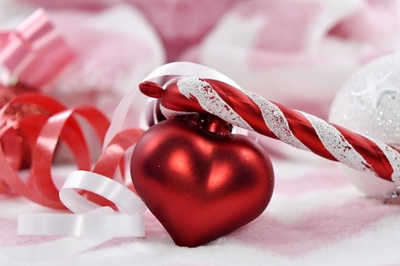 сърце, Любов, нова година, романтичен, романтика, захар, зимни, блестящ, светъл, празник