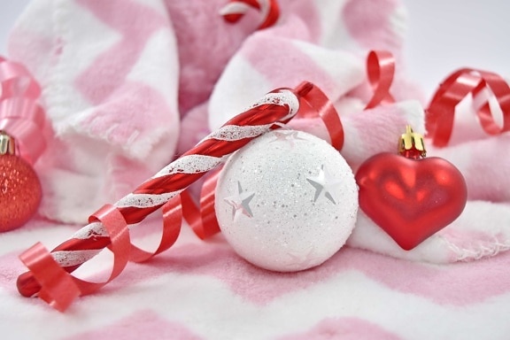 décoration, élégance, coeur, amour, nouvel an, orthodoxe, bonbons, Noël, sucre, romance