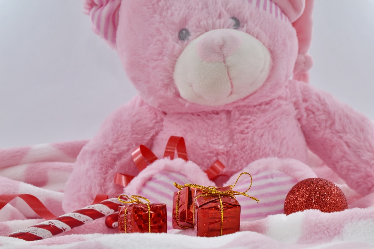 Navidad, regalos, año nuevo, ortodoxa, Ruso, juguete, invierno, rosa, hecho a mano, tradicional