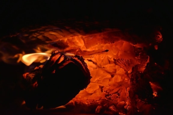 flame, hot, bonfire, campfire, smoke, dark, motion, energy, burn, heat