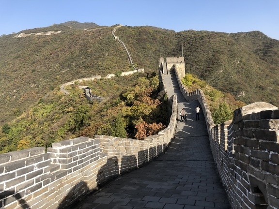 Kina, kineski, veliki, bedem, turizam, turista, turistička atrakcija, zid, struktura, arhitektura