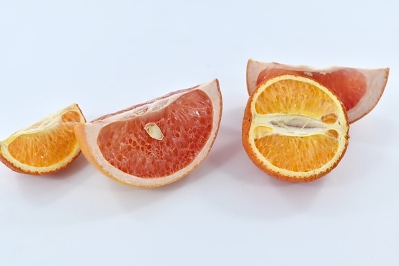 Грейпфрут, половина, мандарин, скибочки, вітамін, цитрусові, солодкий, фрукти, помаранчевий, свіжі