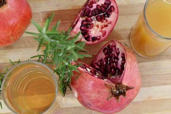 antioxidant, čerstvé, koktail na báze ovocia, zdravé, osivo, chutné, Granátové jablko, jedlo, produkujú, ovocie