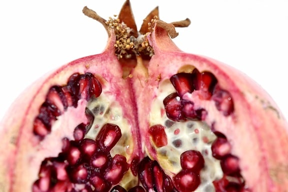 close-up, cross section, pomegranate, seed, exotic, sweet, food, fruit, tropical, produce