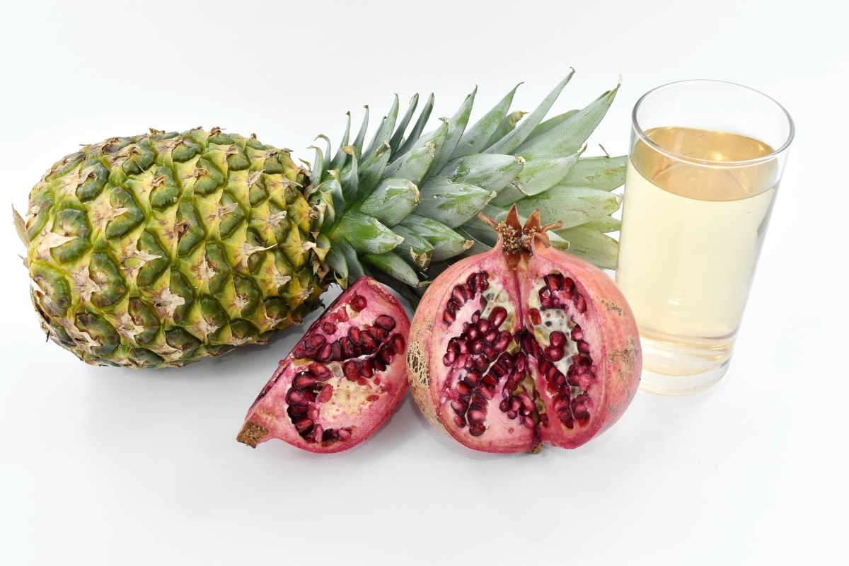 antioksidant, frukt cocktail, saft, frø, mat, tropisk, frukt, eksotiske, juice, helse
