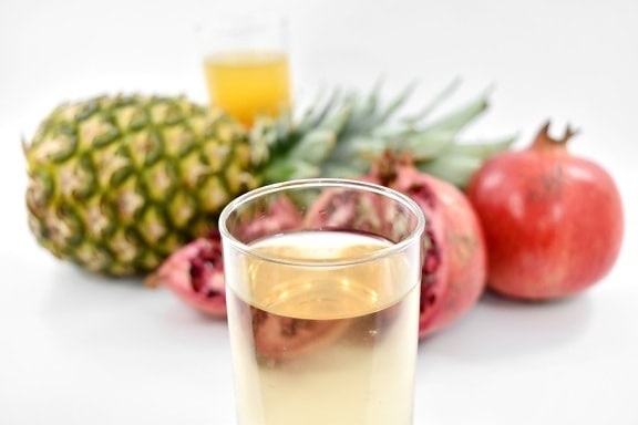 антиоксидант, напиток, цитрусовые, коктейль, экзотические, фруктовый коктейль, фруктовый сок, полезные ископаемые, ананас, гранат