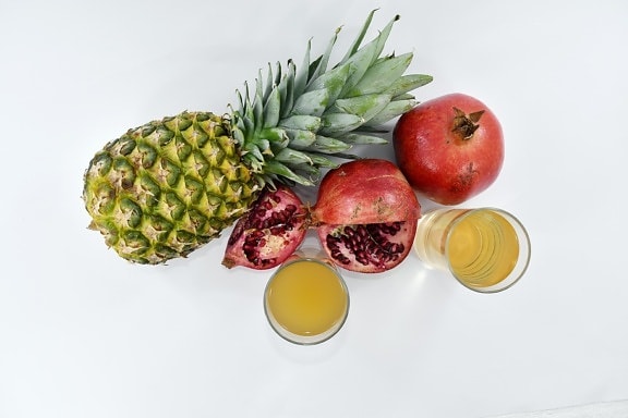 антиоксидант, напиток, напиток, фрукты, ананас, гранат, сироп, яблоко, витамин, питание