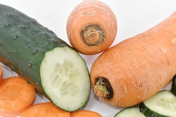 sayur, menghasilkan, makanan, wortel, Kesehatan, nutrisi, bahan, daun, alam, lezat