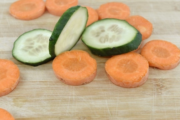 carrot, cucumber, slices, diet, food, fresh, healthy, health, slice, nutrition