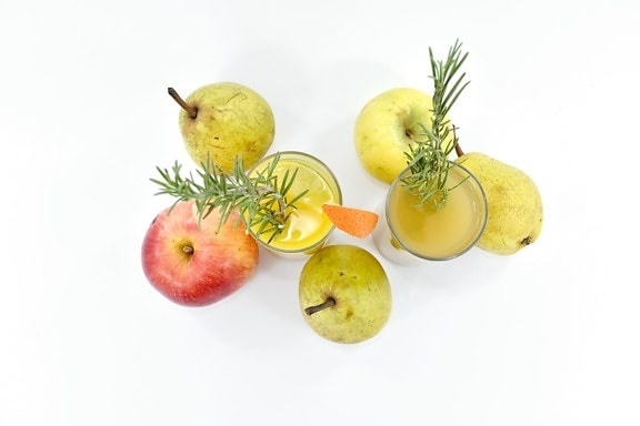antioxidant, apples, beverage, fruit cocktail, fruit juice, mint, pears, rosemary, spice, syrup