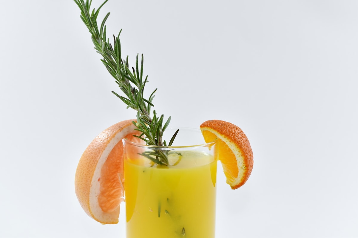 antioxidant, fruit cocktail, fruit juice, grapefruit, mandarin, minerals, spice, twig, vitamins, juice