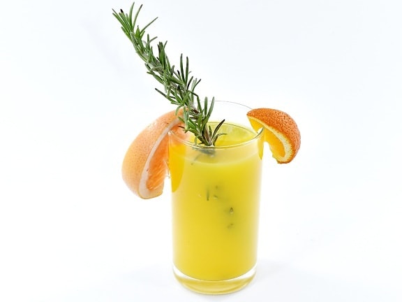 antioxidant, vers, fruit cocktail, vruchtensap, grapefruit, vloeistof, mandarijn, mint, oranje, tropische