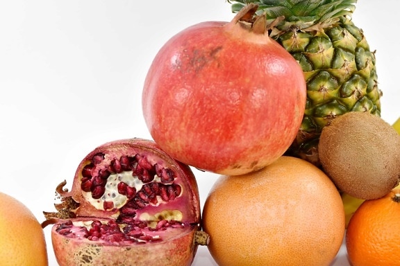 Granada, saludable, fruta, vitamina, dulce, alimentos, fresco, salud, tropical, nutrición