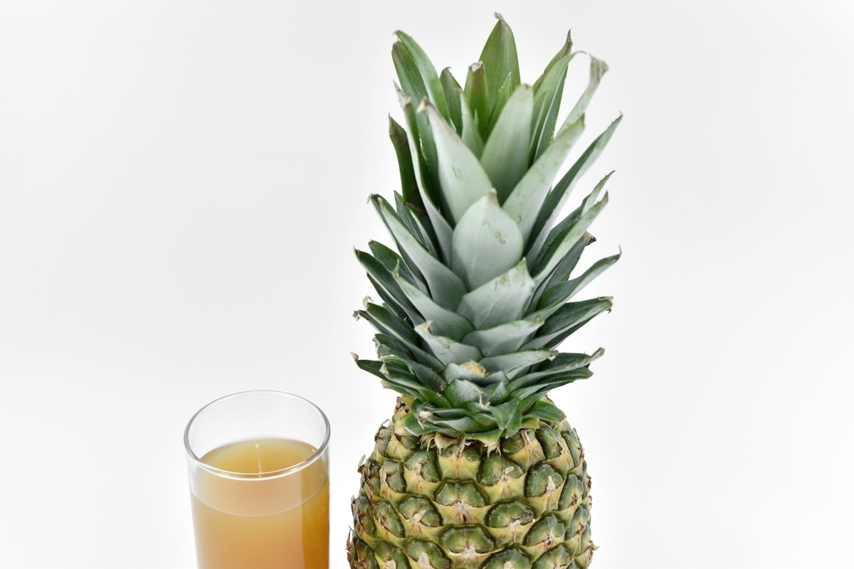 napoje, świeży, sok owocowy, ananas, owoce, tropikalny, produkcji, jedzenie, sok, roślina