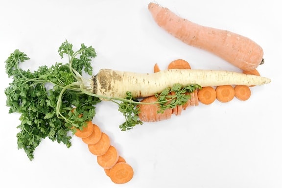 alimentos, especia, raíz, zanahoria, salud, vegetales, perejil, saludable, nutrición, hoja