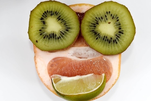 citrusfélék, vicces, grapefruit, Kiwi, citrom, érett gyümölcs, trópusi, egészséges, friss, vitamin
