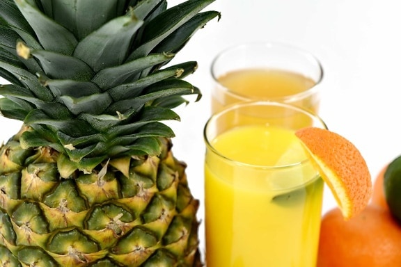 aromatico, acqua fredda, acqua dolce, crema di frutta, succo di frutta, limonata, ananas, vitamina, produrre, frutta