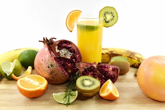 antioxidáns, aroma, banán, ital, keserű, citrusfélék, hideg víz, friss víz, grapefruit, Kiwi
