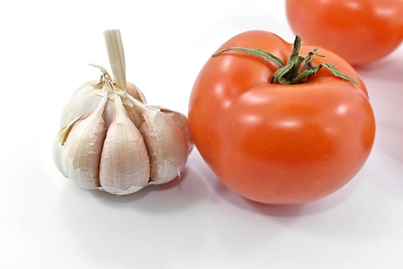 antioxidant, carbohydrate, close-up, details, garlic, organic, tomato, vegetarian, food, vegetable