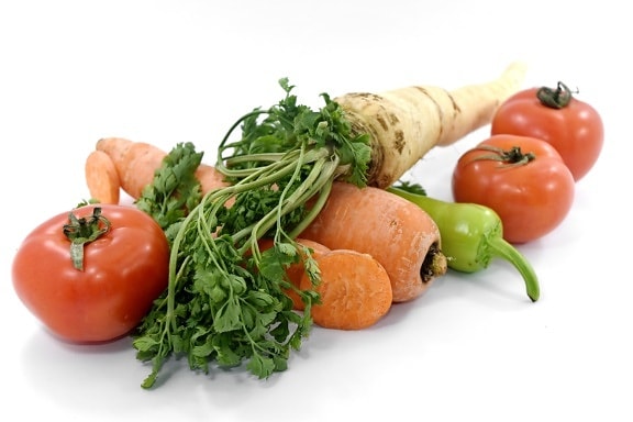 aromatické, mrkva, čili, čerstvé, petržlen, korenie, paradajky, zelenina, rastlinné, Diéta