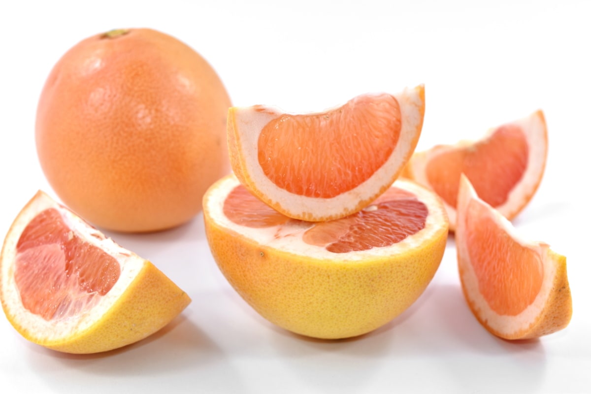 antioxidant, ovoce, grapefruity, výseče, vitamín C, vitamíny, vitamín, sladké, jídlo, citrusové