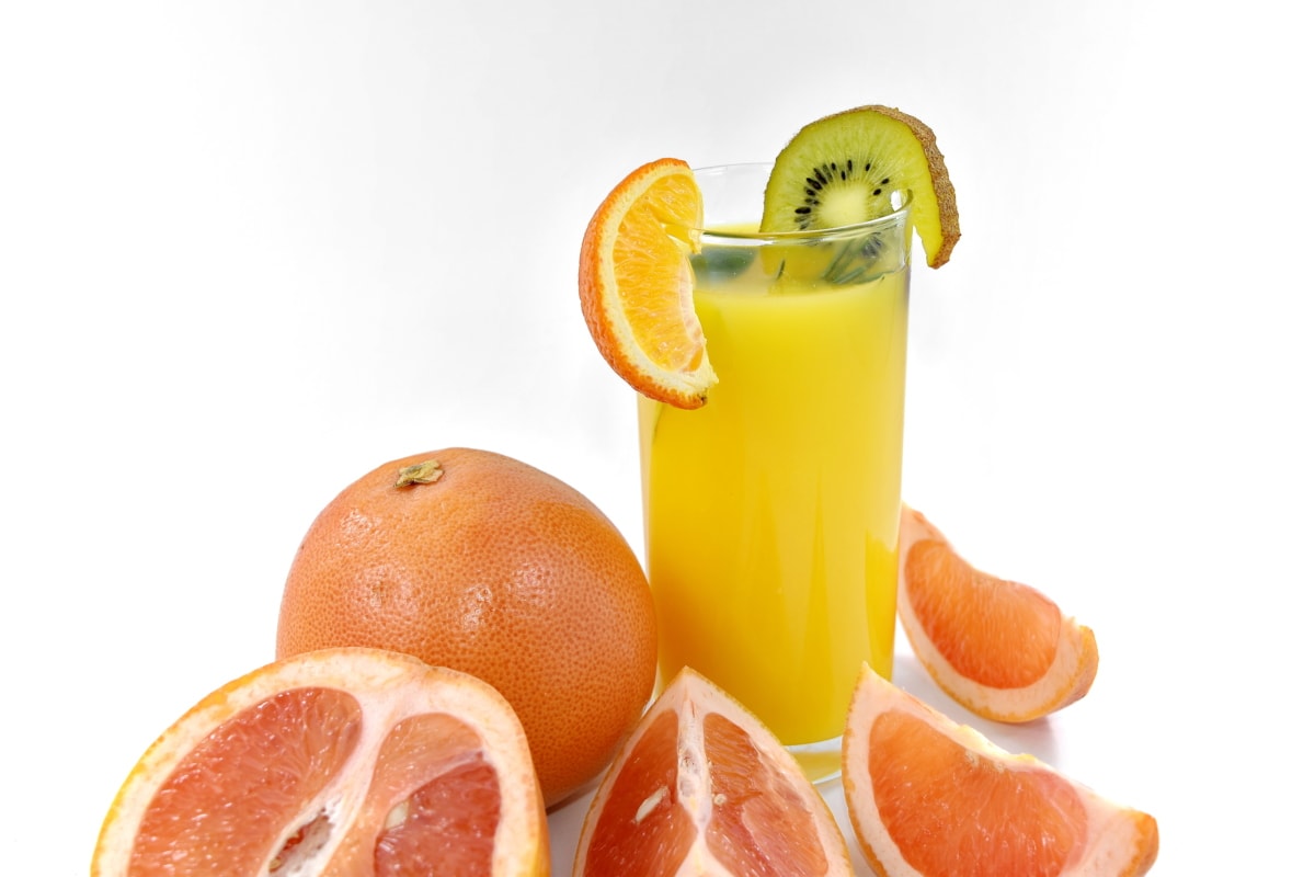 antioxidant, drank, dieet, fruit cocktail, vruchtensap, grapefruit, vitamine C, citrus, sap, tropische